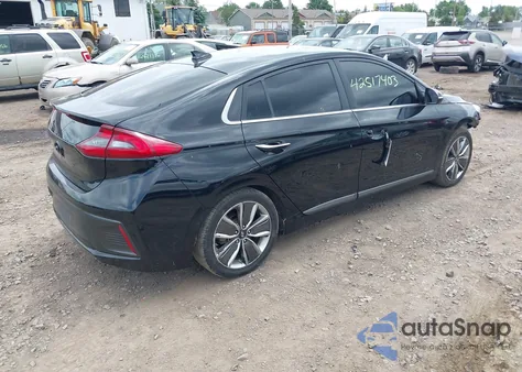 2018 Hyundai Ioniq Hybrid Limited из США, поврежденный, VIN KMHC85LC0JU091365